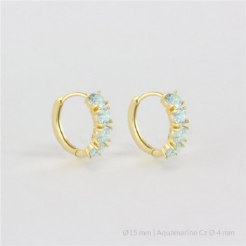 Silver Earrings | Ø15 mm