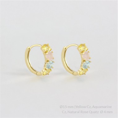 Silver Earrings | Ø15 mm