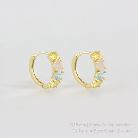 Brincos de Prata Esterlina | Ø15 mm