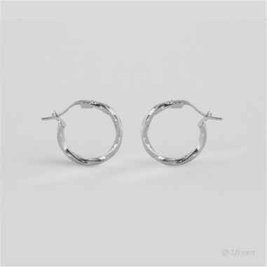 Sterling Silver Hoops | Ø18 mm