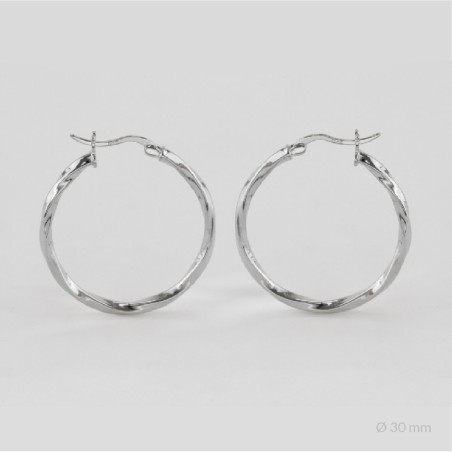 Sterling Silver Hoops | Ø30 mm