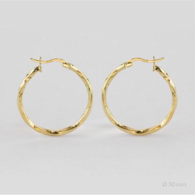 Sterling Silver Hoops | Ø30 mm