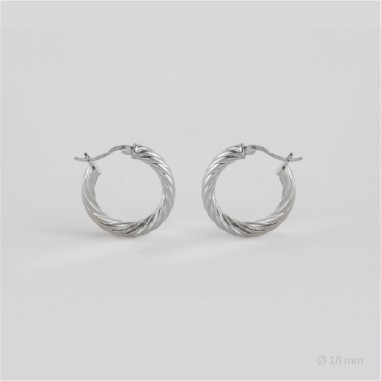 Sterling Silver Hoops | Ø18 mm