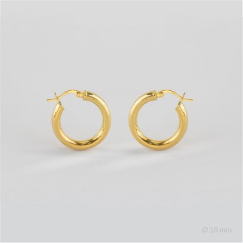 Sterling Silver Hoops | Ø18 mm