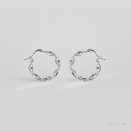 Sterling Silver Hoops | Ø18 mm