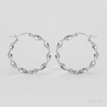 Sterling Silver Hoops | Ø30 mm
