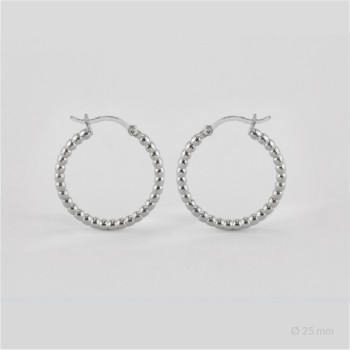 Sterling Silver Hoops | Ø25 mm