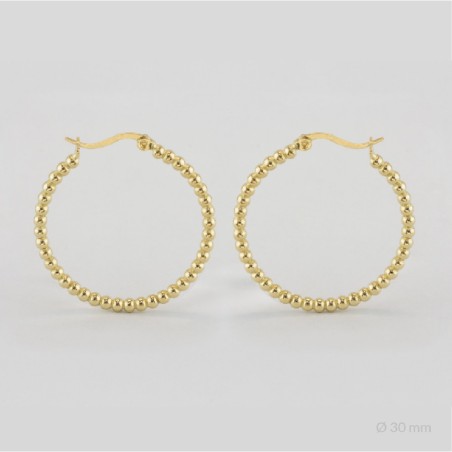 Sterling Silver Hoops | Ø30 mm