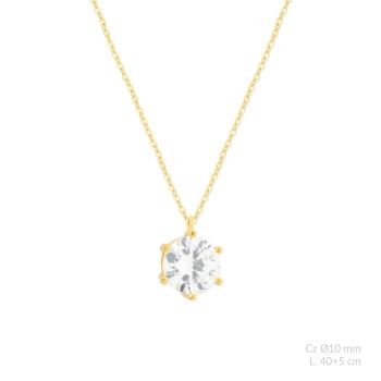 Silver necklace | Ø10 mm