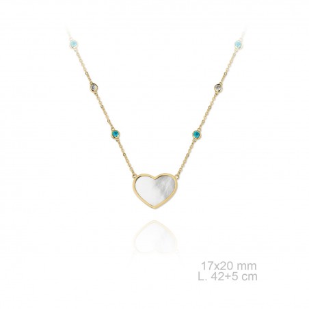 Gargantilha de prata cravejada com zirconias