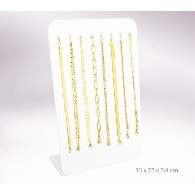 Display - 8 Stainless steel bracelets