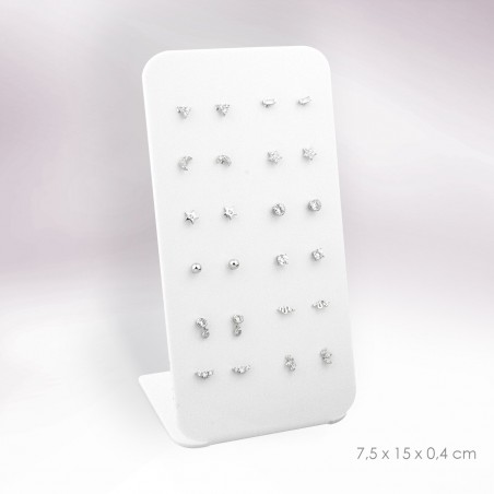 Expositor - 12 pares de brincos (fecho de rosca)