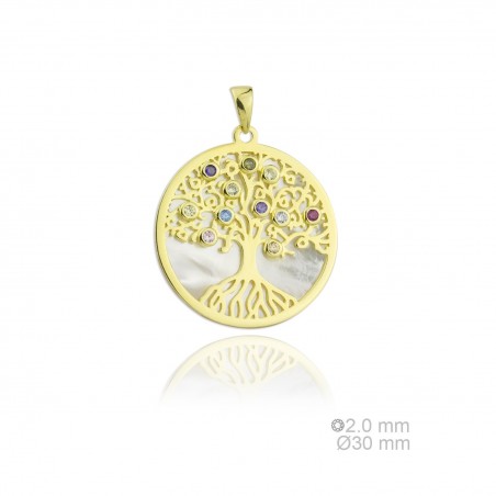 Pingente de Prata Esterlina e Zircônia