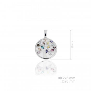 Silver pendants with Cubic...