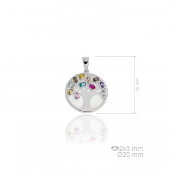 Silver pendants with Cubic...