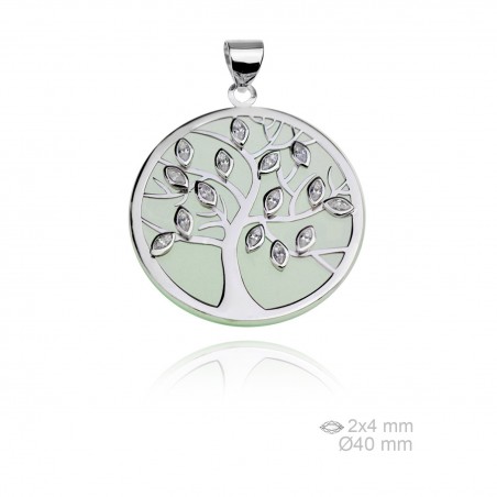 Silver pendants with Cubic Zirconium 