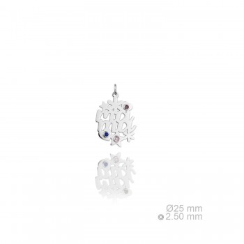 Silver pendants with Cubic...