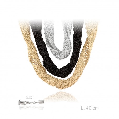 Gargantilha de lurex, comprimento: 40 cm