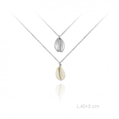 Gargantilha em Prata Esterlina e Nácar (Madrepérola)