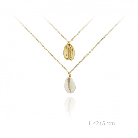 Silver Necklaces with Mother of Pearl 