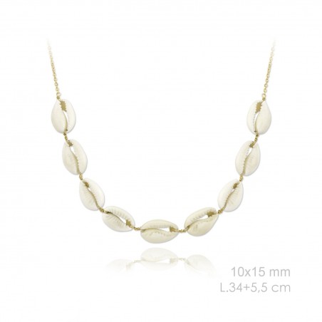 Gargantilha em Prata Esterlina e Nácar (Madrepérola)