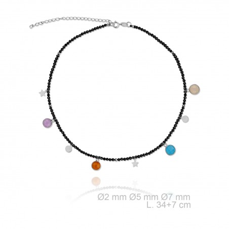 Garg. Negra P. Color Chapas/Estrellas