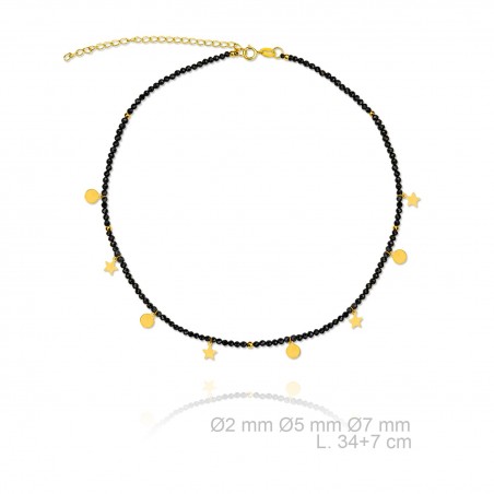 Garg. Negra Chapas/Estrellas Dorada