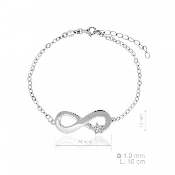 Pulseira de Prata Esterlina