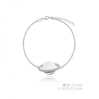Pulsera cadena Planeta Saturno