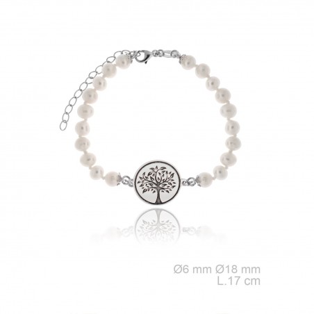 Pulsera Árbol vida perlas