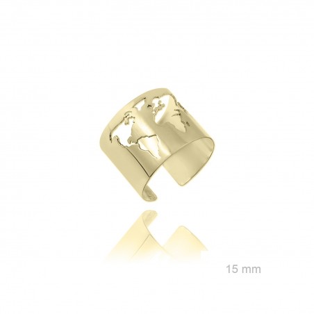 Sortija Mundo Calada Dorada