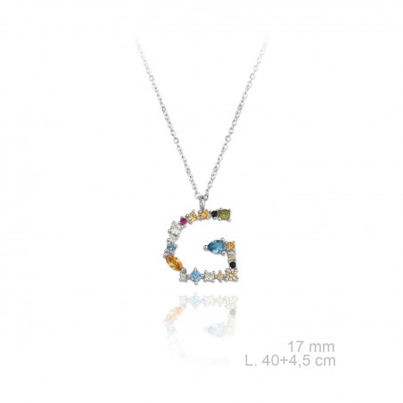 Gargantilha em Prata Esterlina | G