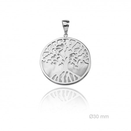 Pingente de Prata Esterlina e Nácar (Madrepérola)