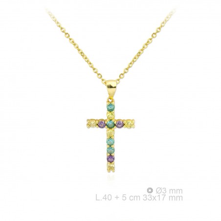 Silver Necklaces with Cubic Zirconium 