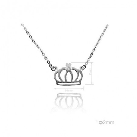 Silver Necklaces with Cubic Zirconium 